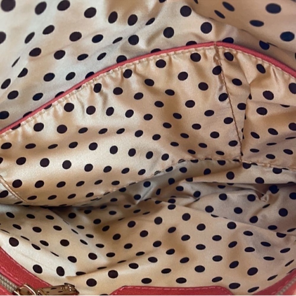 Striped Clutch with Coral Flap - Picture 9 of 11